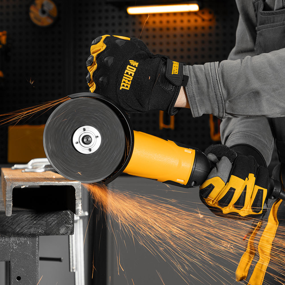 Машина шлифовальная угловая AG125-1100A, 1100 Вт, 125 мм, 3000-11000 об/мин Denzel (26908)