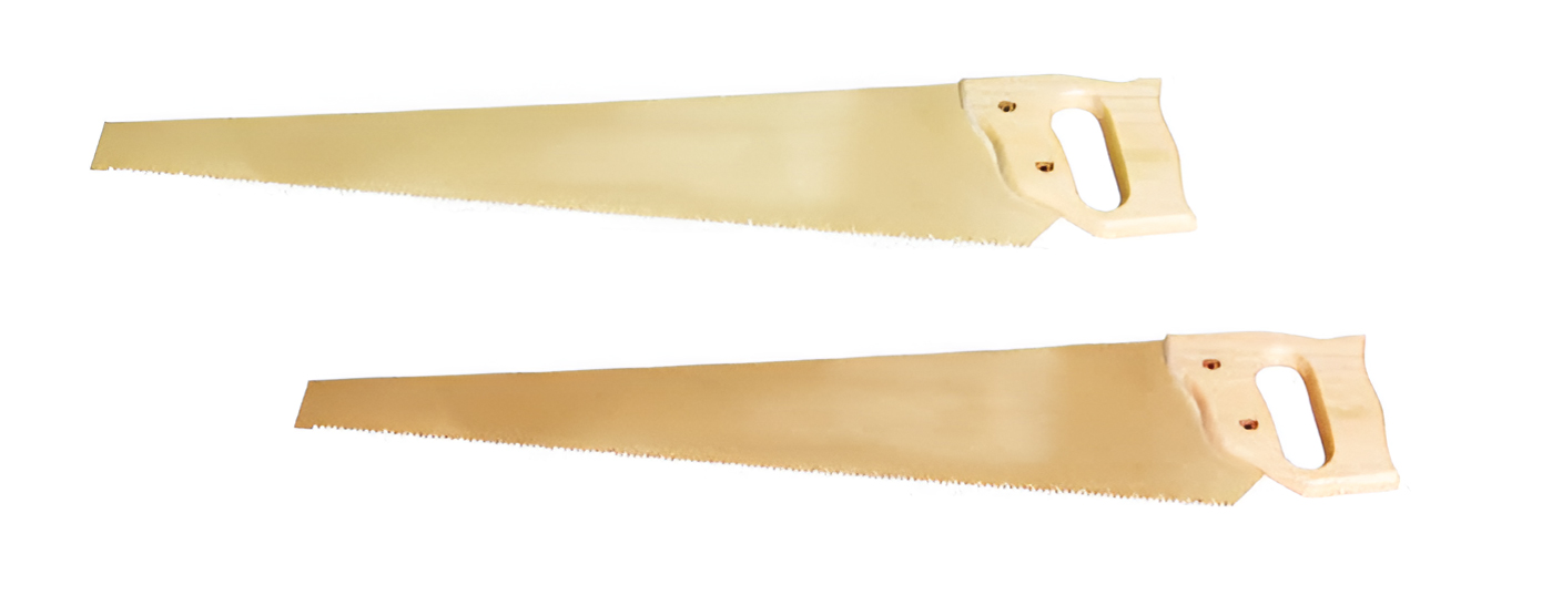 Пила ручная 700 деревянная ручка, искробезопасный сплав AlCu 272A-1002, HORTZ