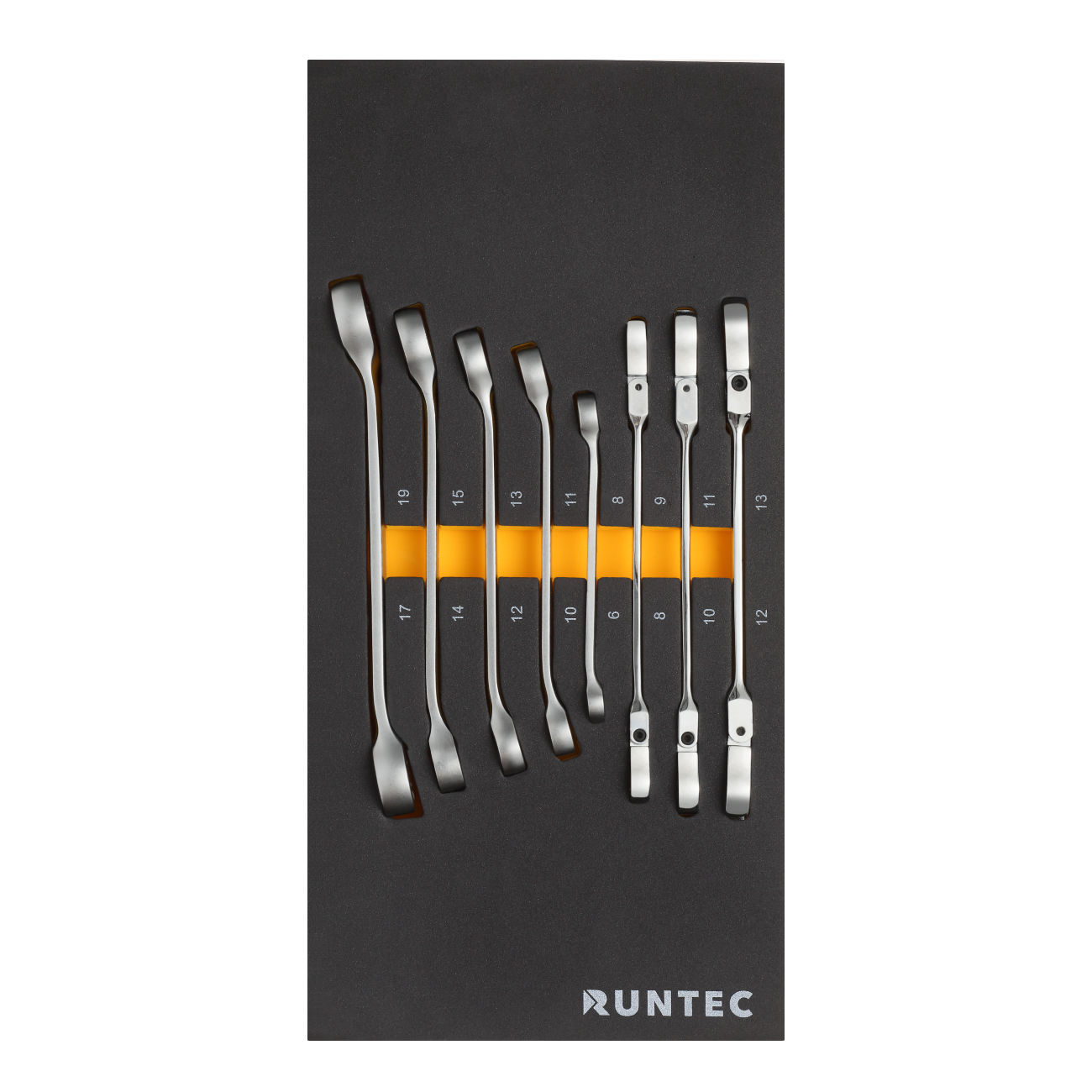 RUNTEC RT-HT273STD-7G Тележка инструментальная 7 полочная Standart серая с комплектом инструмента, 273 предмета (RT-HT273STD-7G)