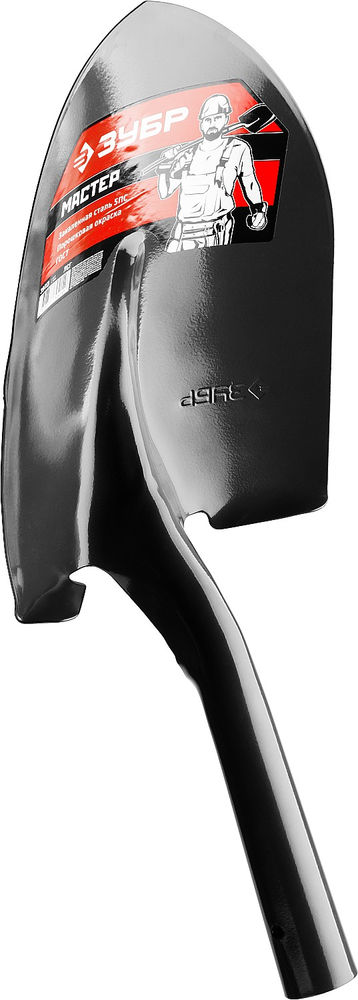 Штыковая лопата 474 х 215 мм полотно 1.6 мм закалено без черенка тип ЛСГ ЗУБР Мастер 39413