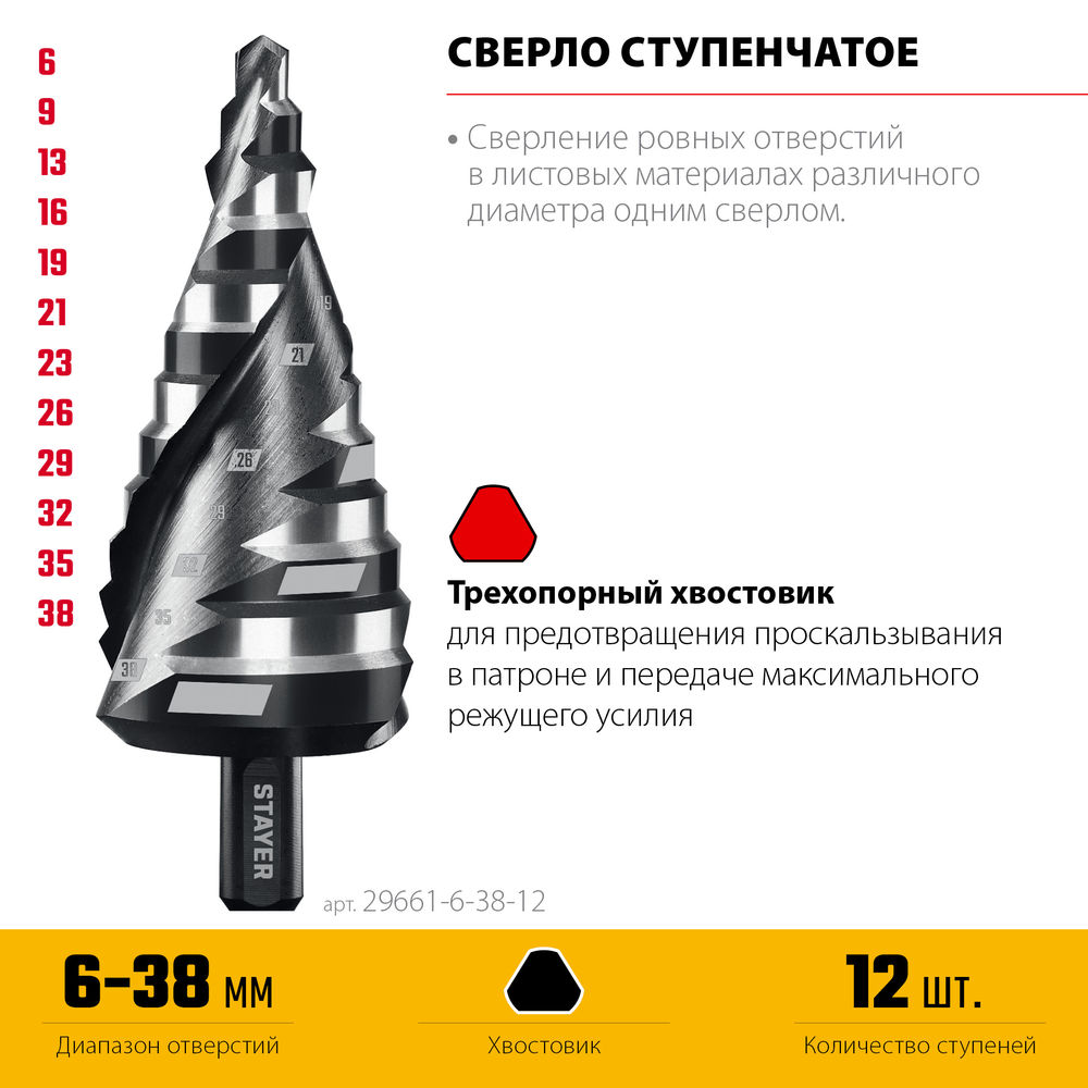 Трос стальной в полимерной оболочке STAYER 8 мм L 100 м 30410-80  
