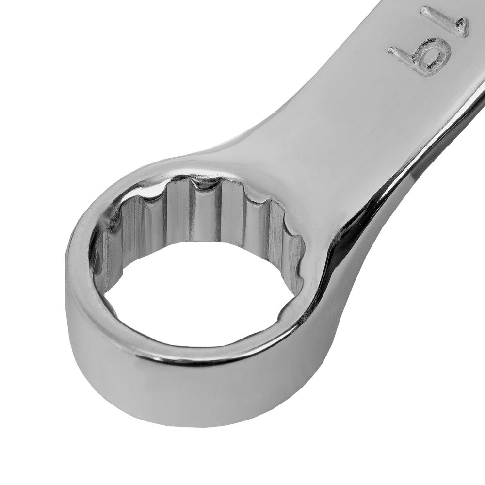 Ключ комбинированный, 19 мм, CrV, матовый хром Matrix