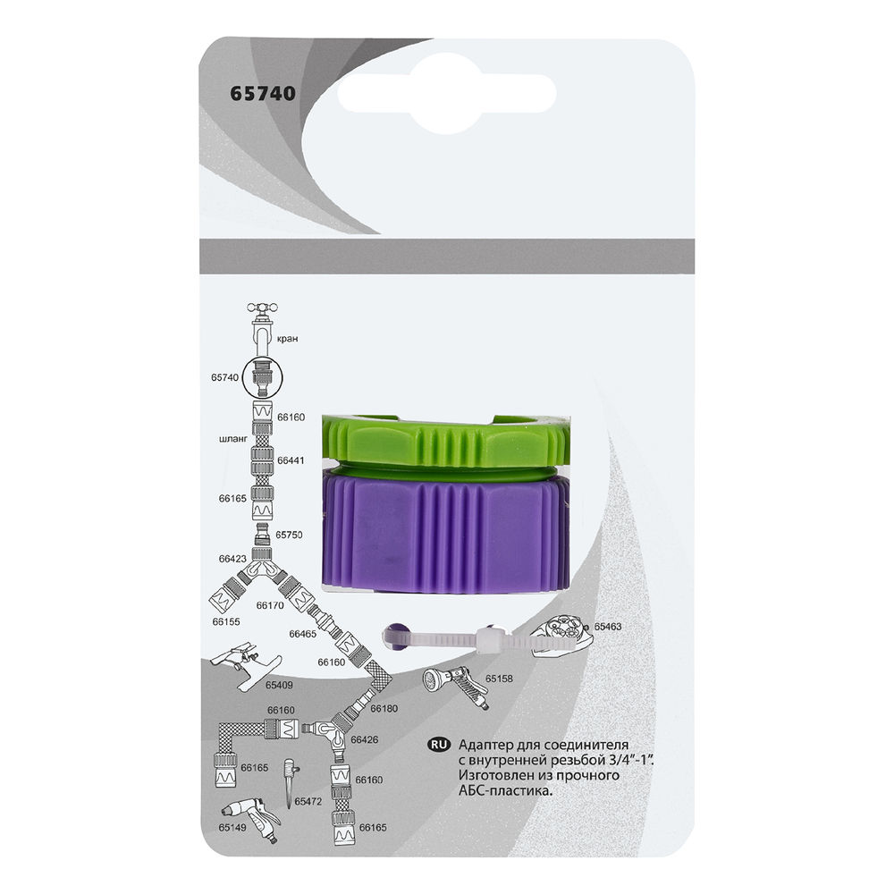 Адаптер пластмассовый, 3/4-1, внутренняя резьба Palisad (65740)