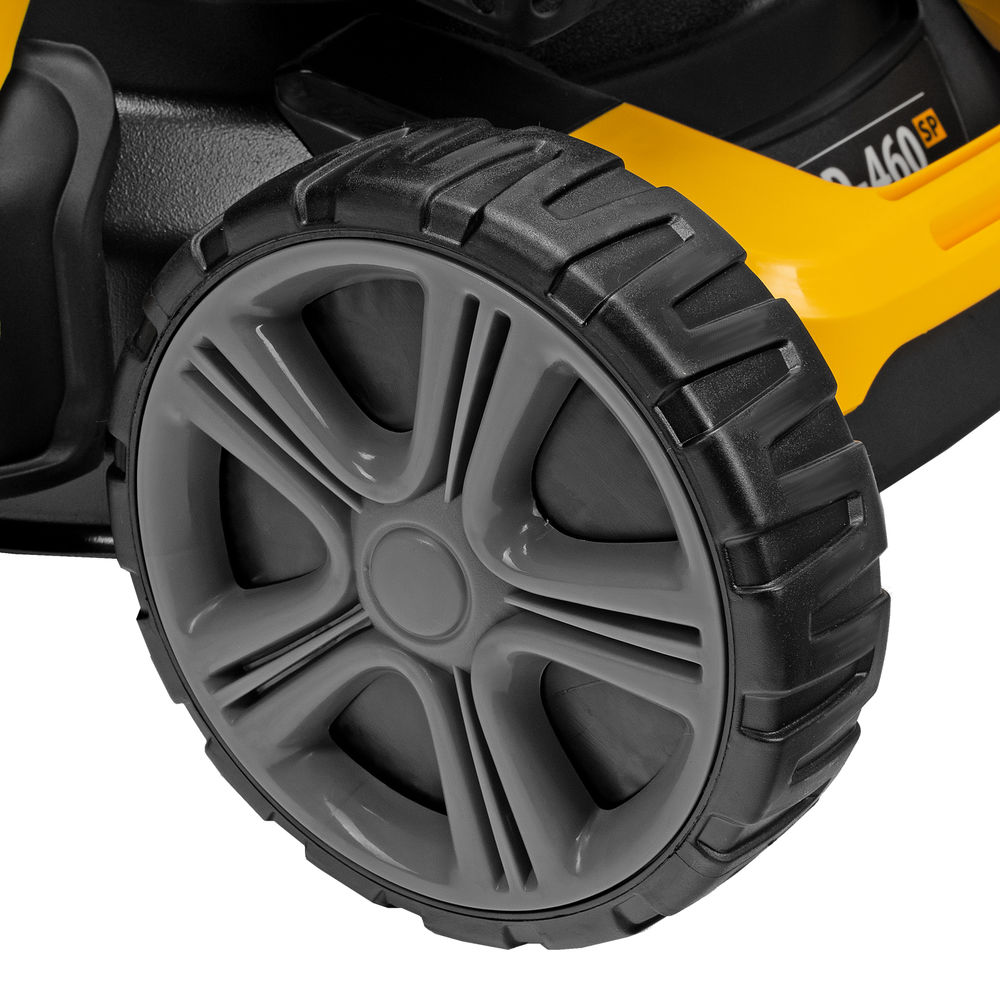 Газонокосилка бензиновая GLD-460SP, 146 куб.см, ширина 46 см, привод 7 уровней, травосборник 50 л Denzel (58803)