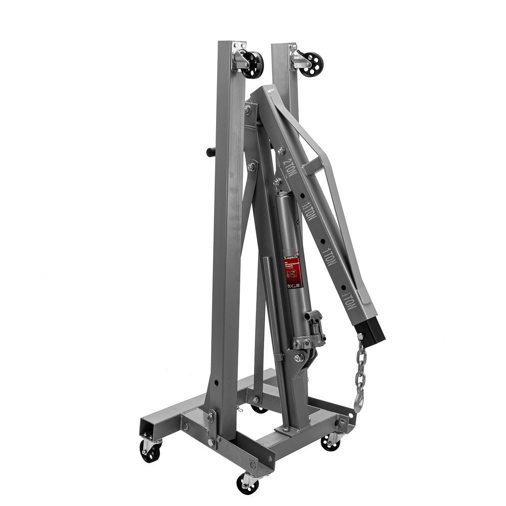 Кран гидравлический, 2 т, H подъема 25-2200 мм, складной (комплект из 2 частей) Matrix (567325)