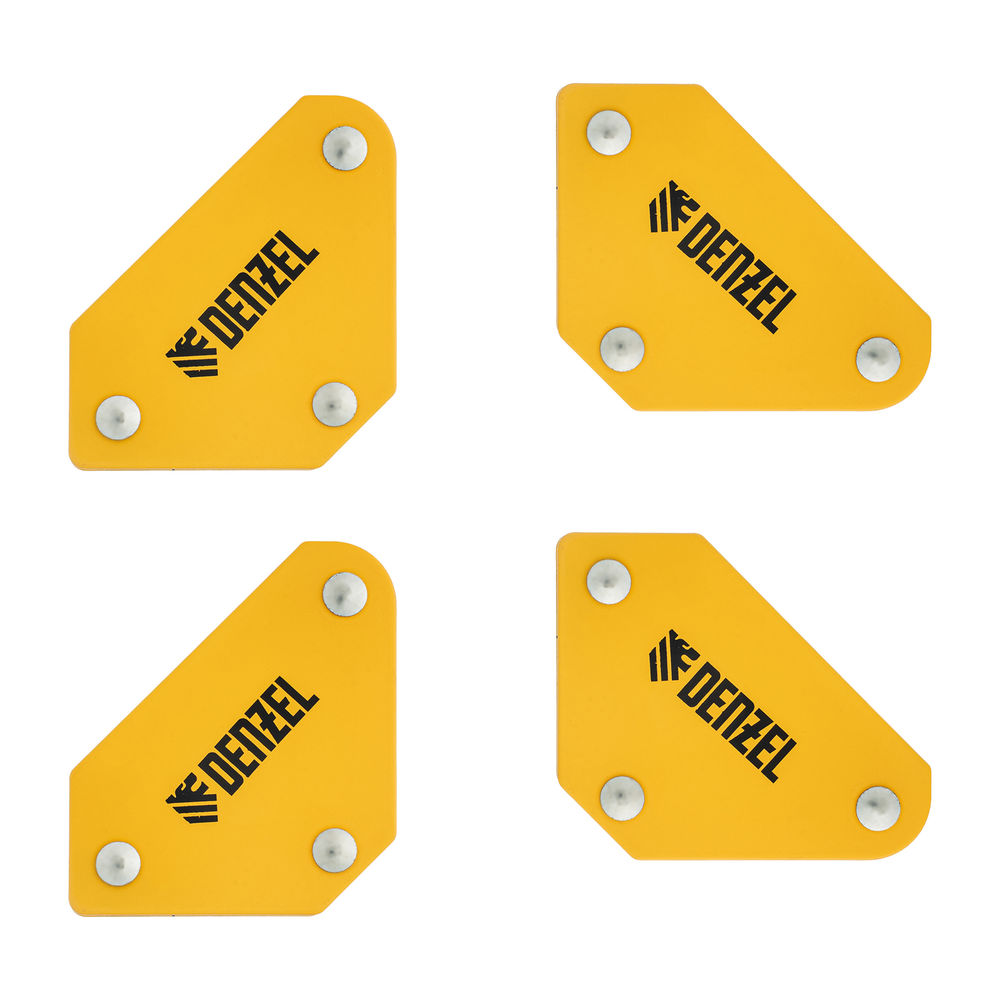 Набор из 4 магнитных фиксаторов для сварочных работ Denzel (97555)