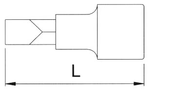 Головка торцевая с вставкой PH1 1/4 Licota H2PH1