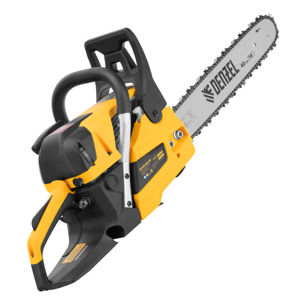 Пила цепная бензиновая DS-4516, шина 40 см, 45 см3, 2,5 л.с, шаг 0,325, паз 1,5 мм, 64 звена Denzel (95236)