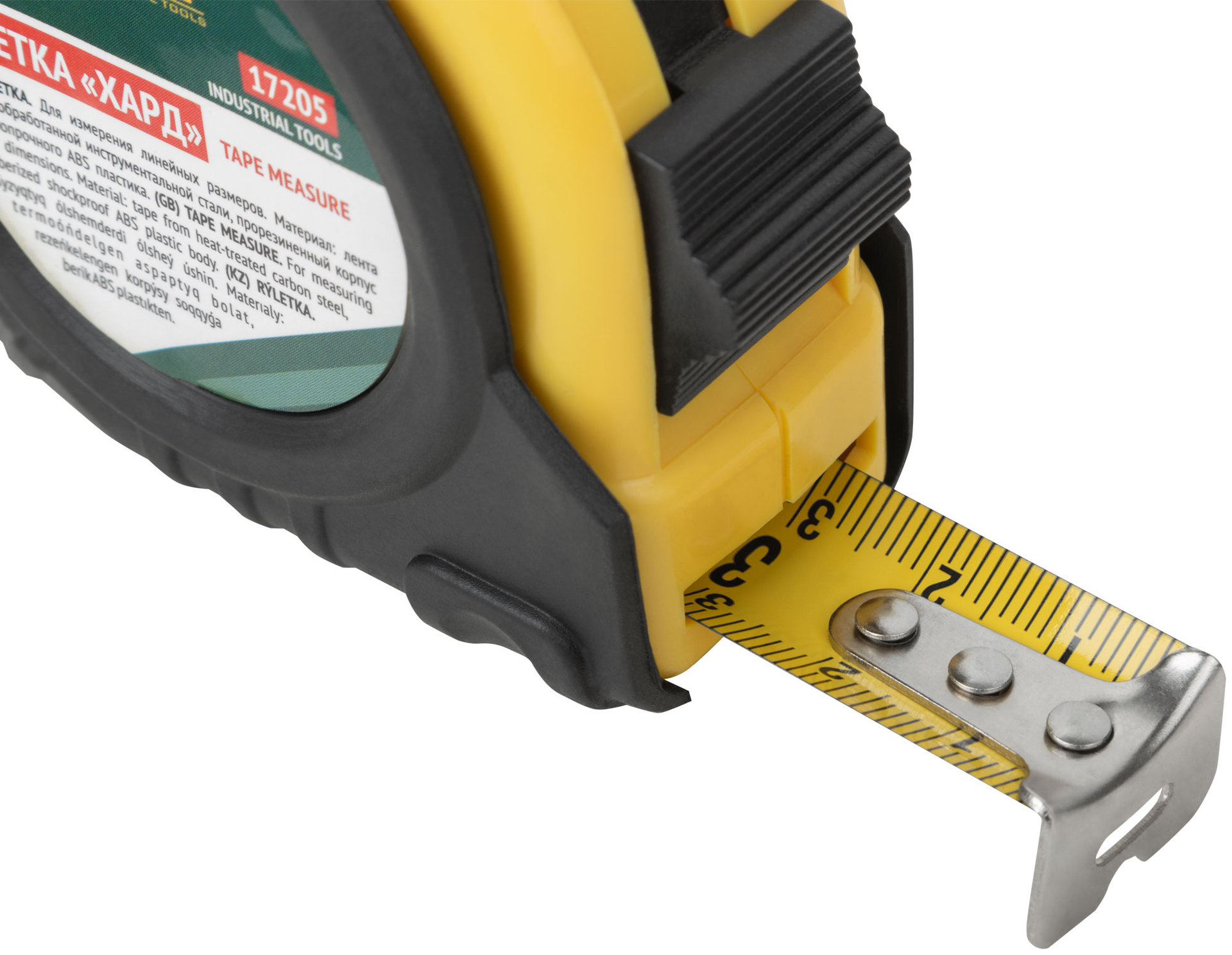 Рулетка прорезиненный корпус Хард 5 м x 19 мм