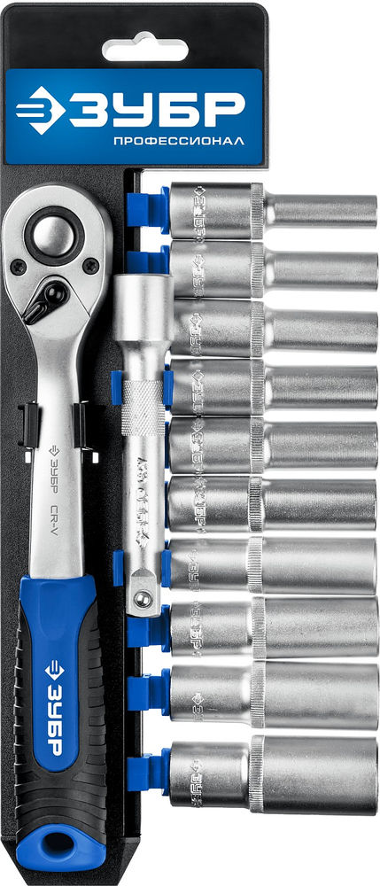 Набор торцовых головок 12 предм. 1/2 Профессионал ЗУБР ТБ-12У 27650-H12