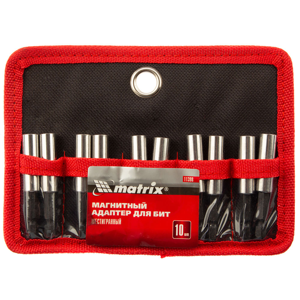 Адаптер магнитный для бит, шестигранный, 10 шт. Matrix (11398)