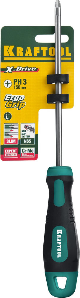 Отвертка PH3 x 150 Х-Drive KRAFTOOL 250072-3-150