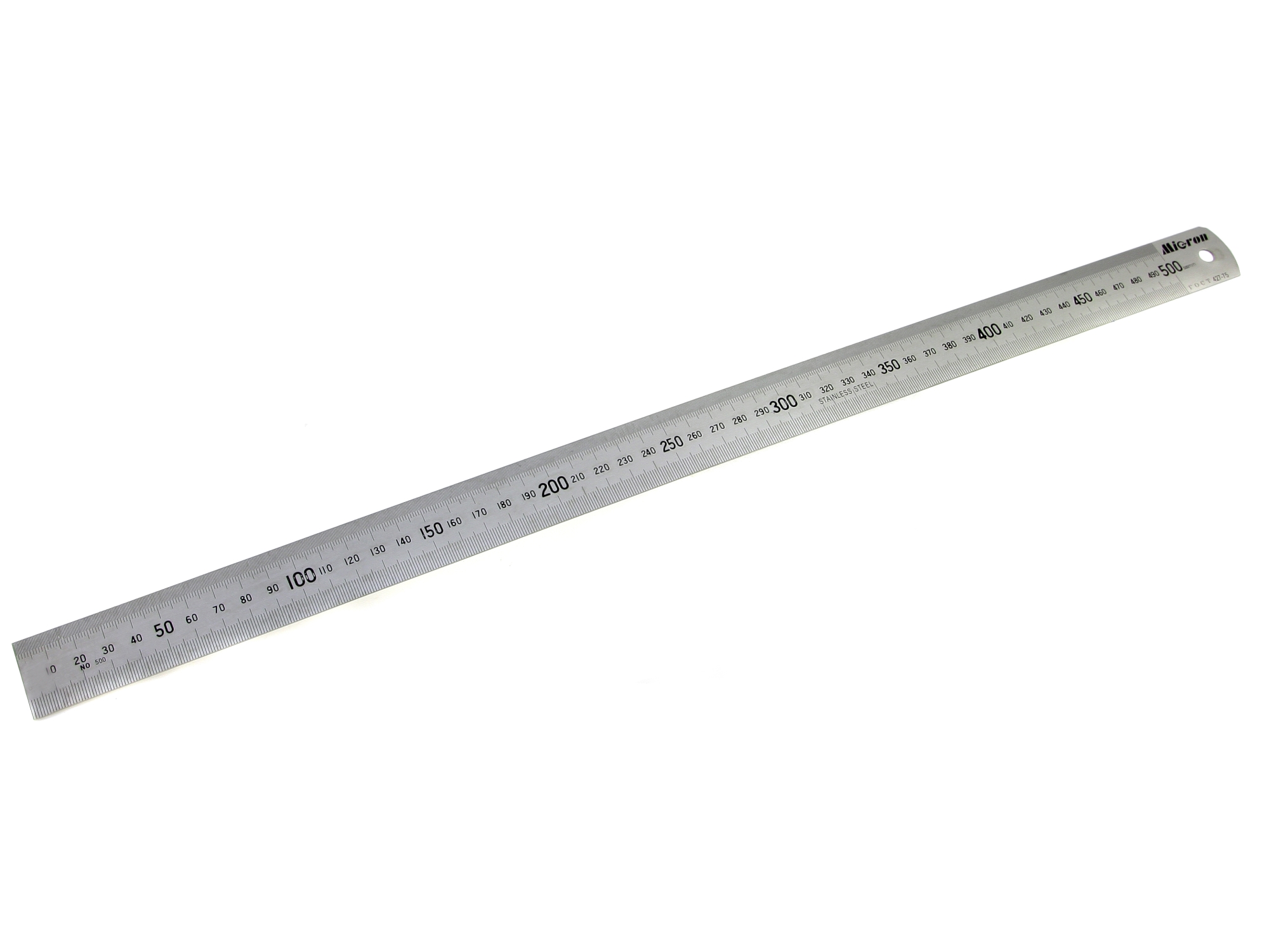 Линейка измерительная 2000х40х2.0мм металлическая Микрон