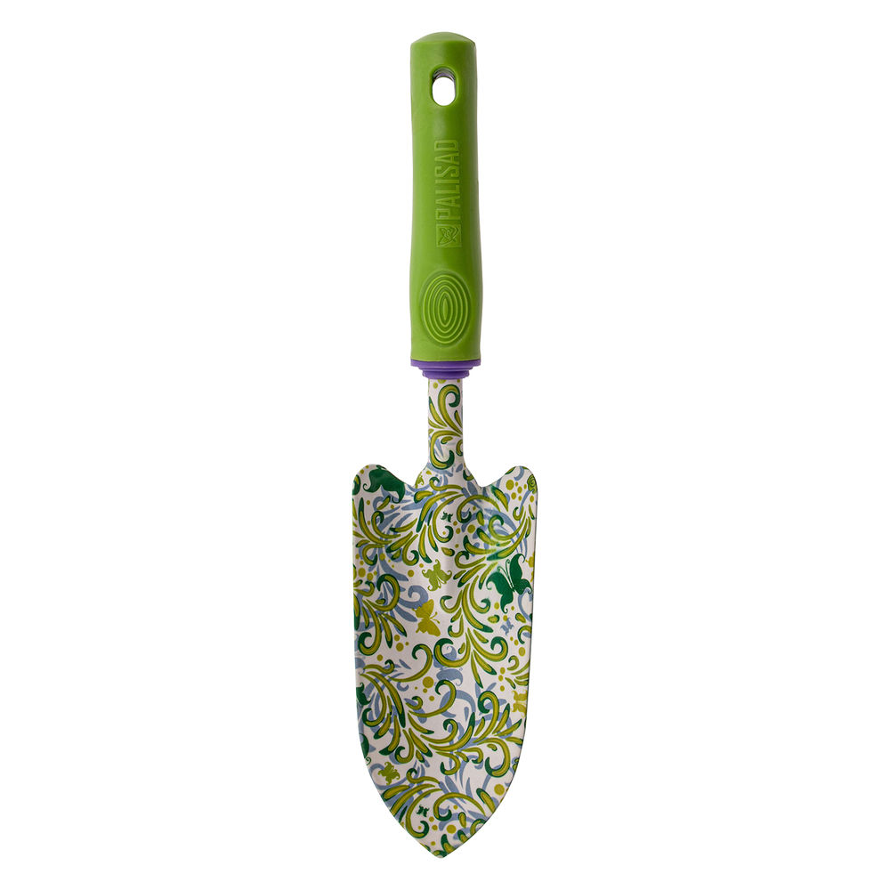 Совок посадочный широкий, 80 х 330 мм, стальной, пластиковая рукоятка, Flower Green, Palisad (62036)