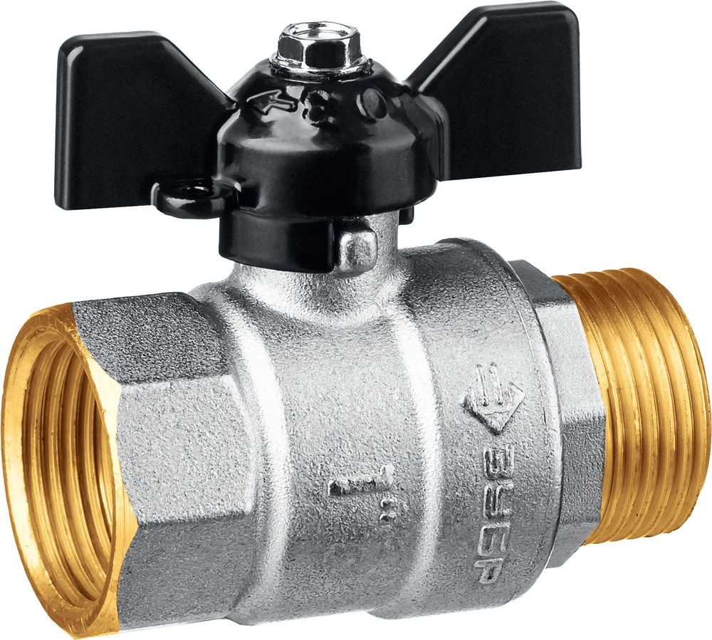 Шаровой кран d 1, ручка «бабочка» ЗУБР 51325-1