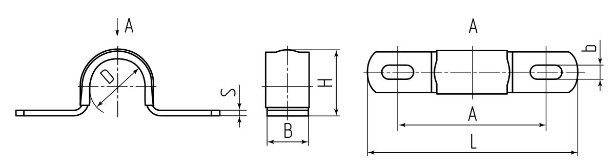 Скоба металлическая СМД-П 21-22 (Fortisflex) (62983)