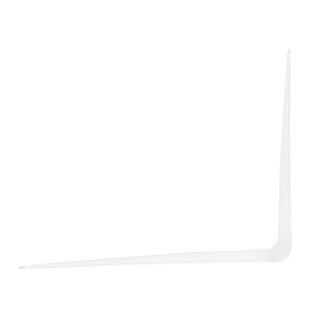 Кронштейн угловой с ребром, 200х250 мм, белый Сибртех (93953)