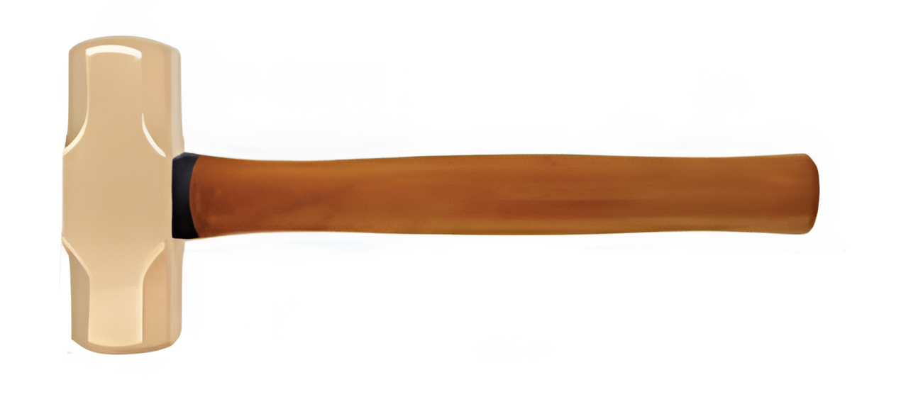 Кувалда тупоносая 2,7 кг AlCu рукоятка дерево искробезопасная 191B-1018, HORTZ