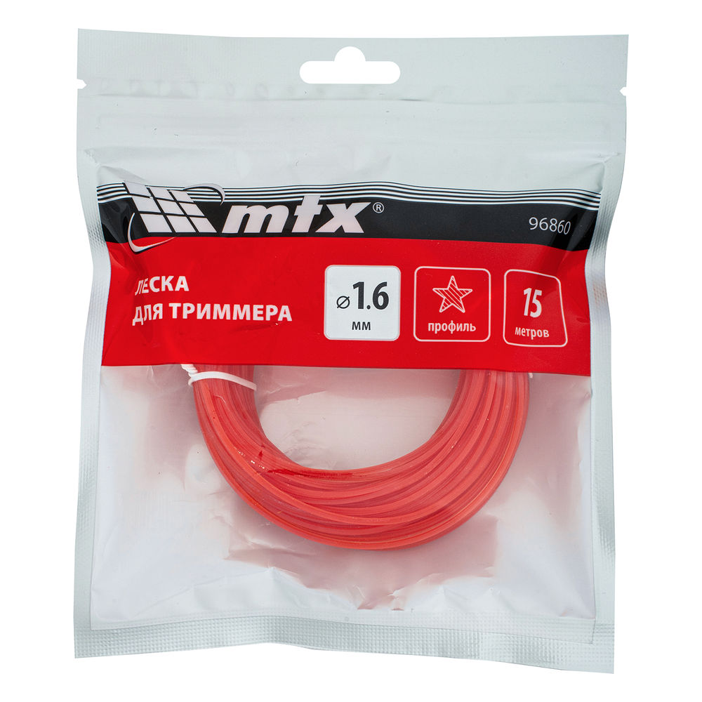 Леска для триммера звезда 1,6 мм х 15 м MTX (96860)