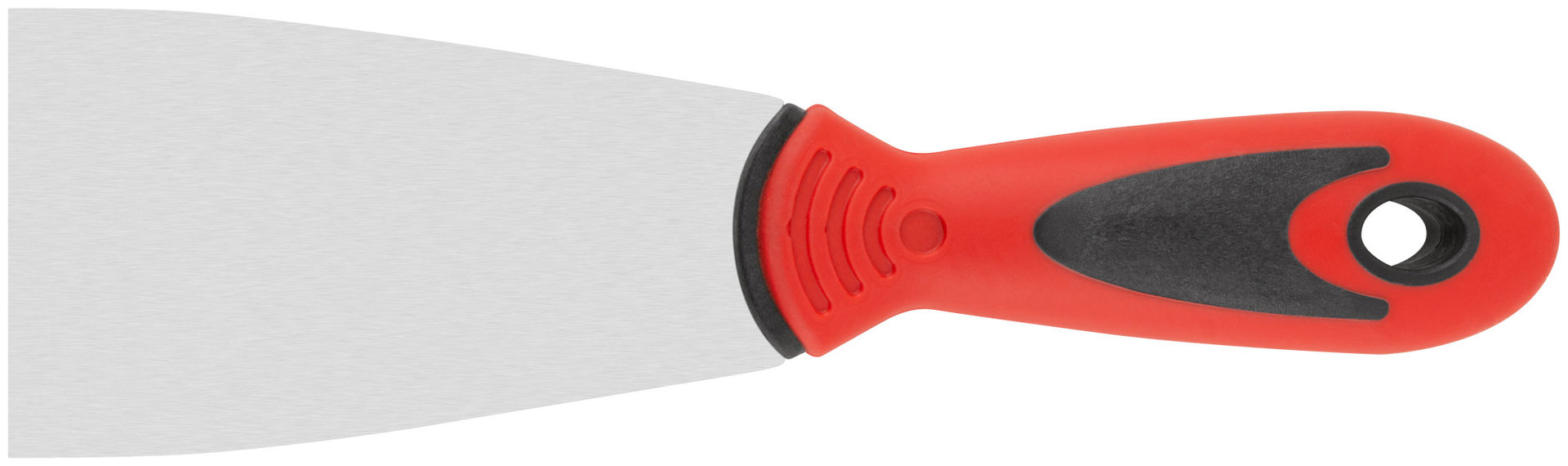 Шпатель, нерж.сталь, прорезиненная ручка 60 мм (06712)