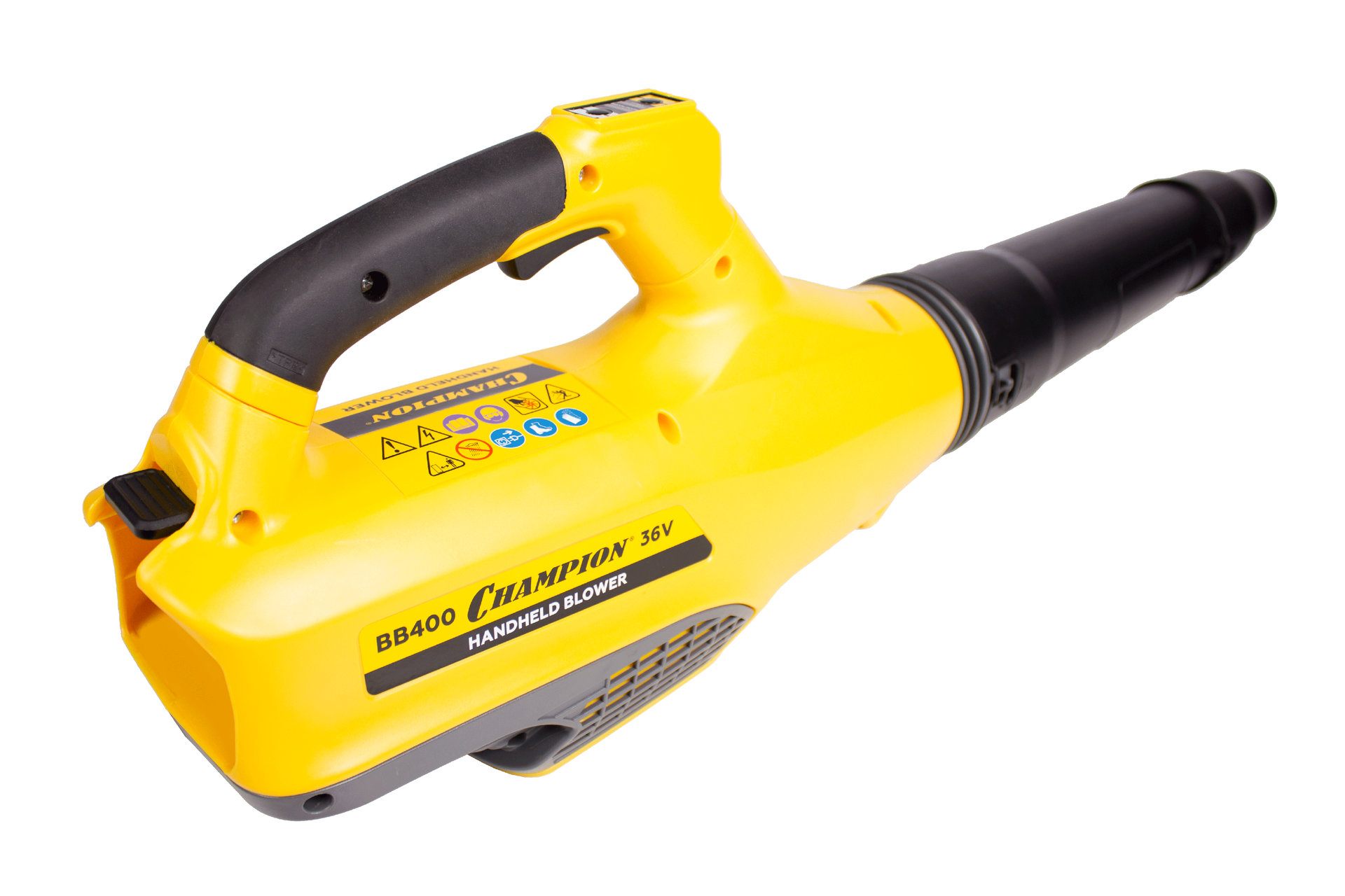 Воздуходувка аккумуляторная 36В 4,0Ач Li-ion2,4кг20мин810м?/ч52,7м/сек безАКБиЗУ CHAMPION BB400