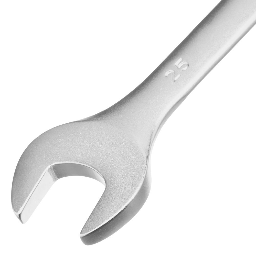 Ключ комбинированный, 25 мм, CrV, матовый хром Stels