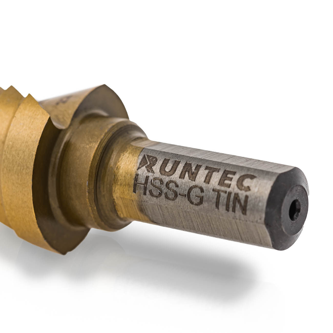 Сверло ступенчатое 4-22 мм, 10 ступеней, HSS-TiN RUNTEC RT-DS4-22-10