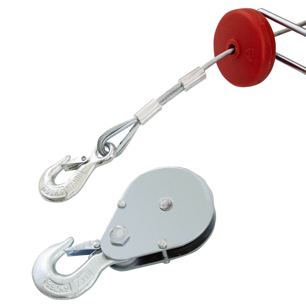 Тельфер электрический TF-1000,1 т, 1600 Вт, высота 12 м, 8 м/мин Denzel (52016)