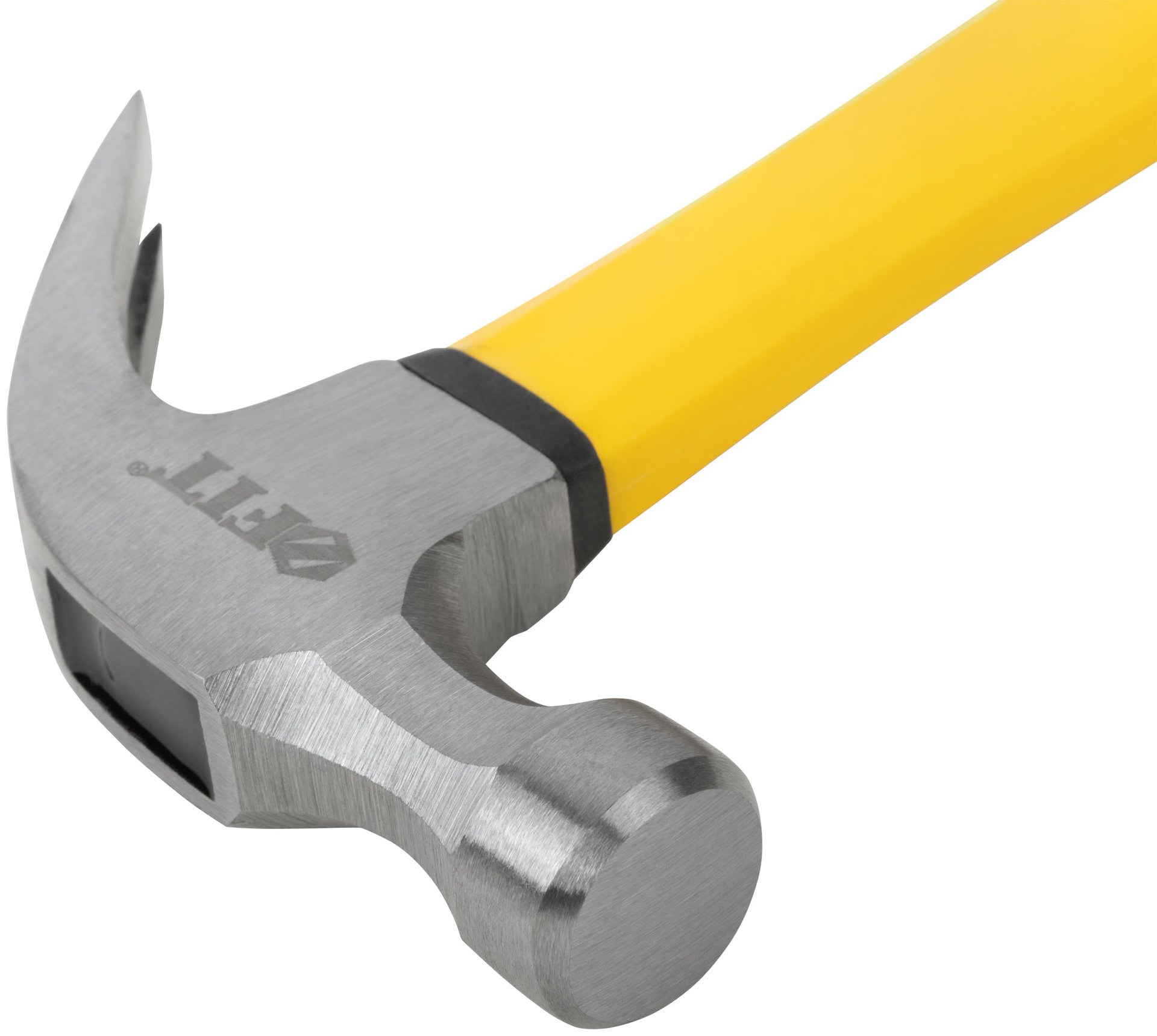 Молоток-гвоздодер, фиберглассовая усиленная ручка, Профи 28 мм, 450 гр. (44772)