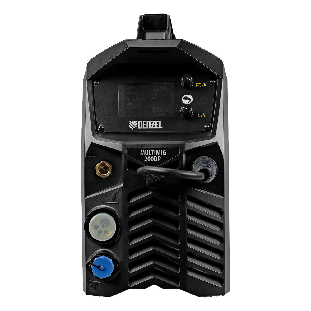 Аппарат инвертор. полуавтомат. сварки MultiMIG-200DP Synergy Double Pulse, 200 А, ПВ 80% Denzel (94313)