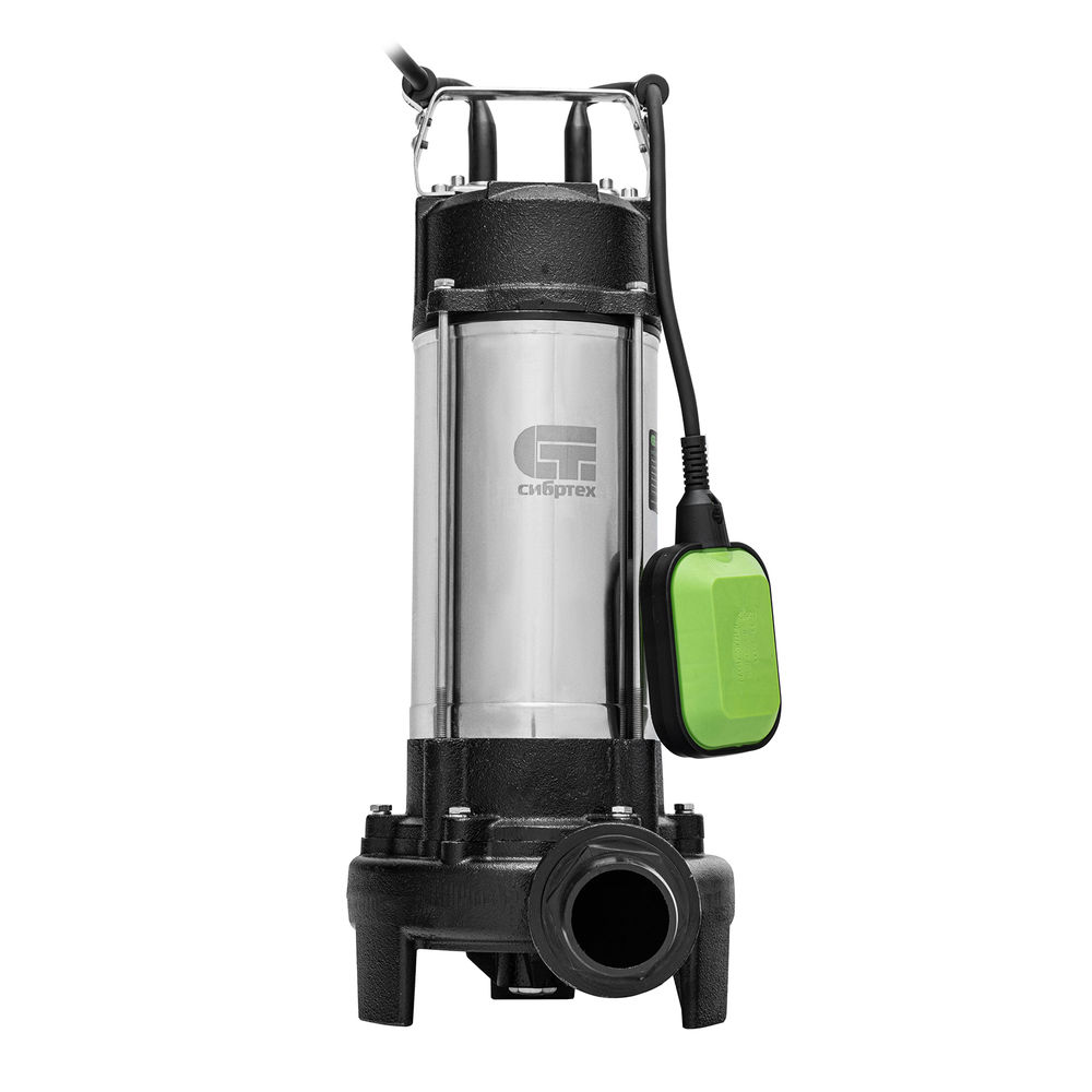 Фекальный насос СФН1500-Н, 1500 Вт, напор 19 м, 25000 л/ч, нож Сибртех (99805)
