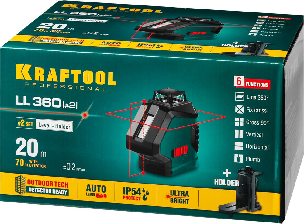 Лазерный нивелир LL360 #2 KRAFTOOL 34645-2