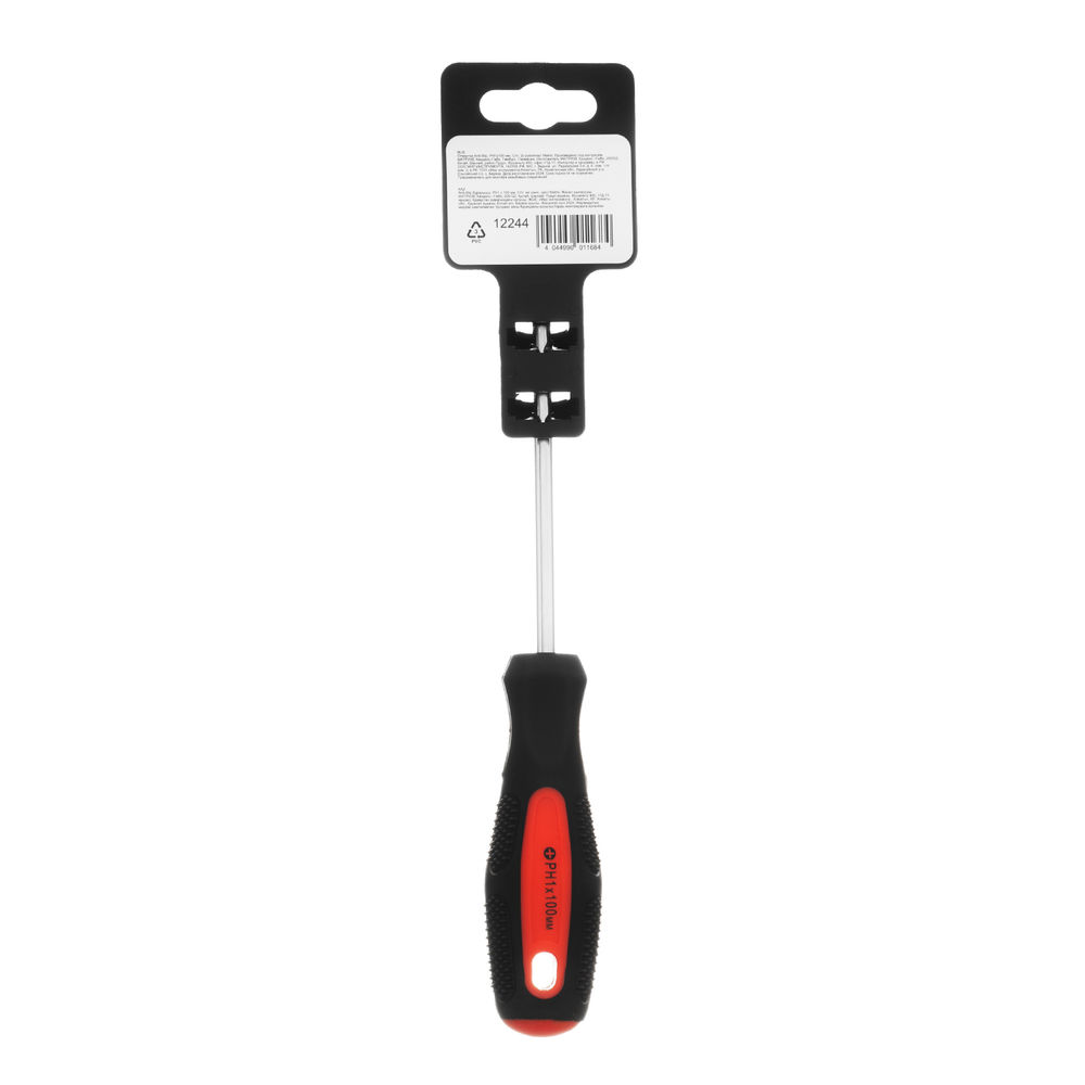 Отвертка Anti-Slip, PH1 х 100 мм, CrV, двухкомпонентная рукоятка Matrix