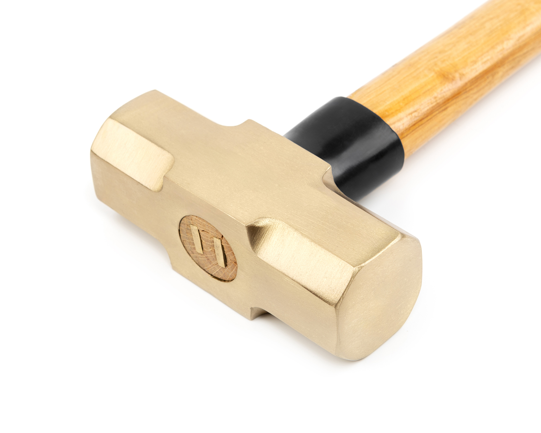 Кувалда 1 кг AlCu рукоятка дерево гикори искробезопасная 191G-1004, HORTZ