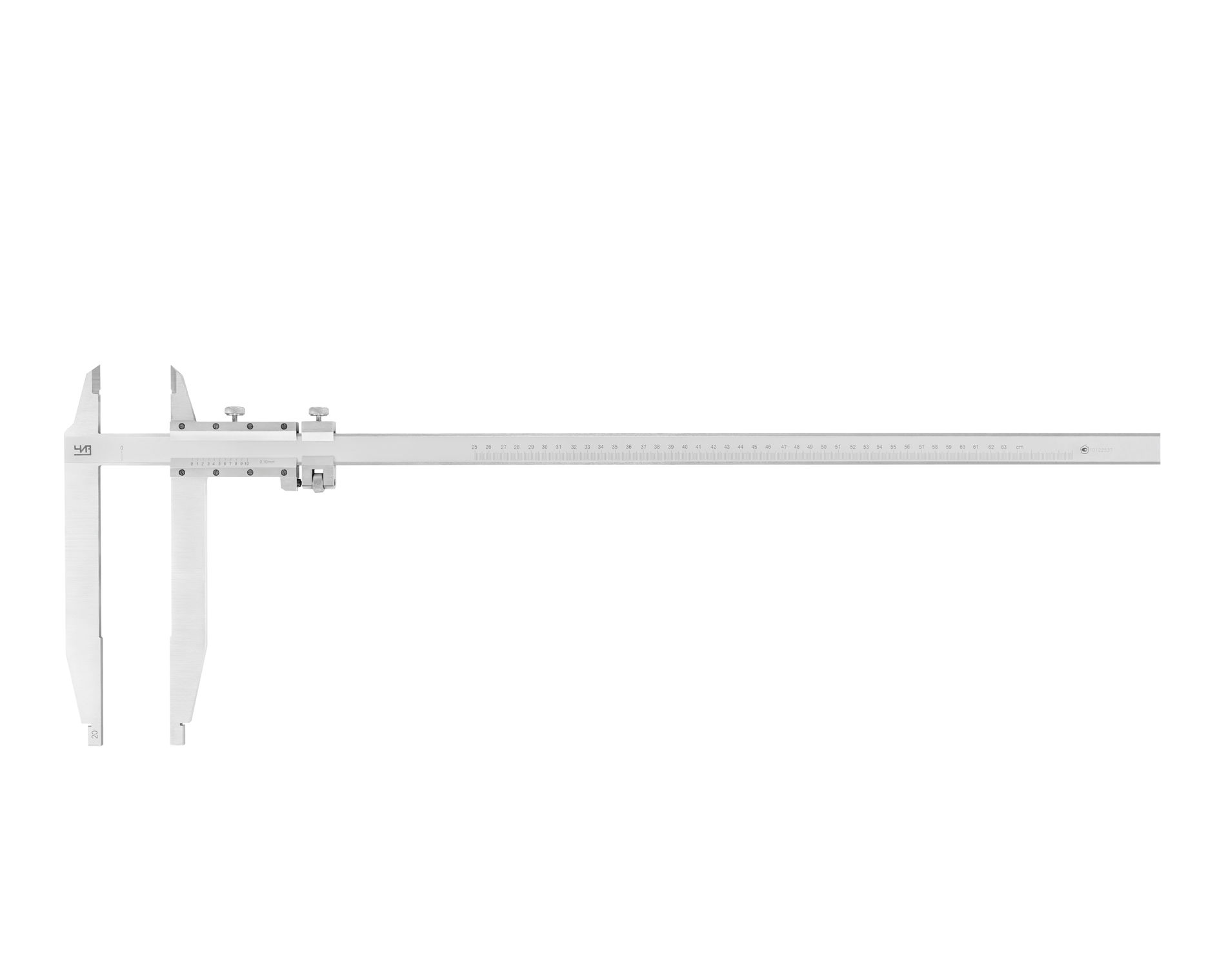 Штангенциркуль ШЦ-2- 630 0,1 губ. 200мм (250-630) ЧИЗ