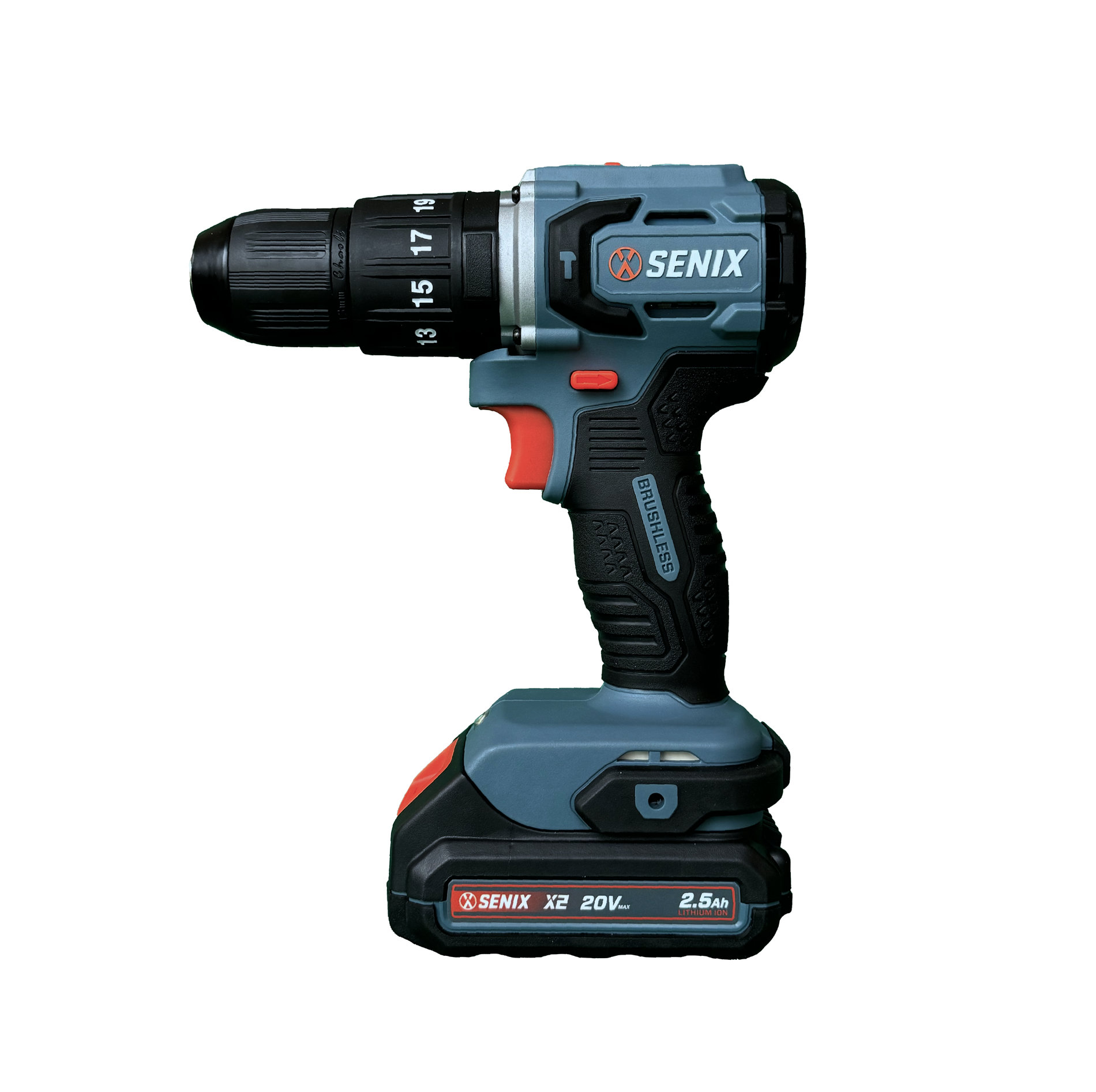 Ударная дрель-шуруповерт, 60 Нм, 2х2,5Ач, ЗУ, кейс X2 20В