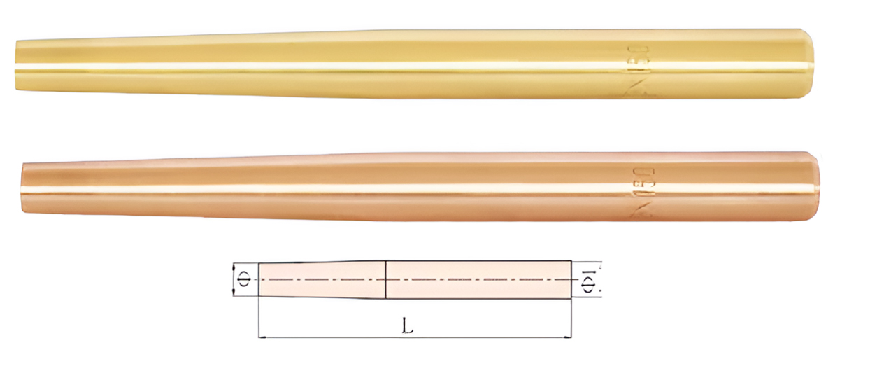 Бородок прямой 21х250 искробезопасный сплав AlCu 223E-1022, HORTZ