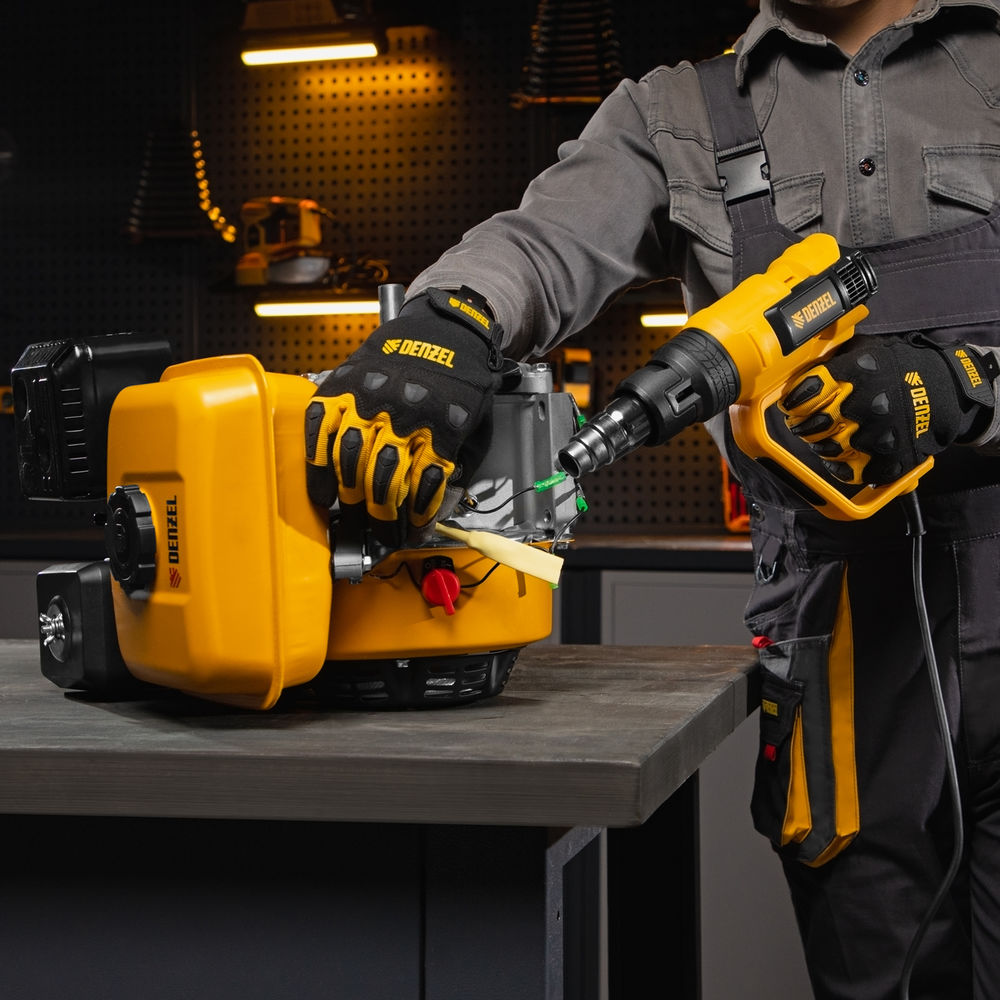 Фен технический HG-2000M, 2000 Вт, 3 режима Denzel (28005)