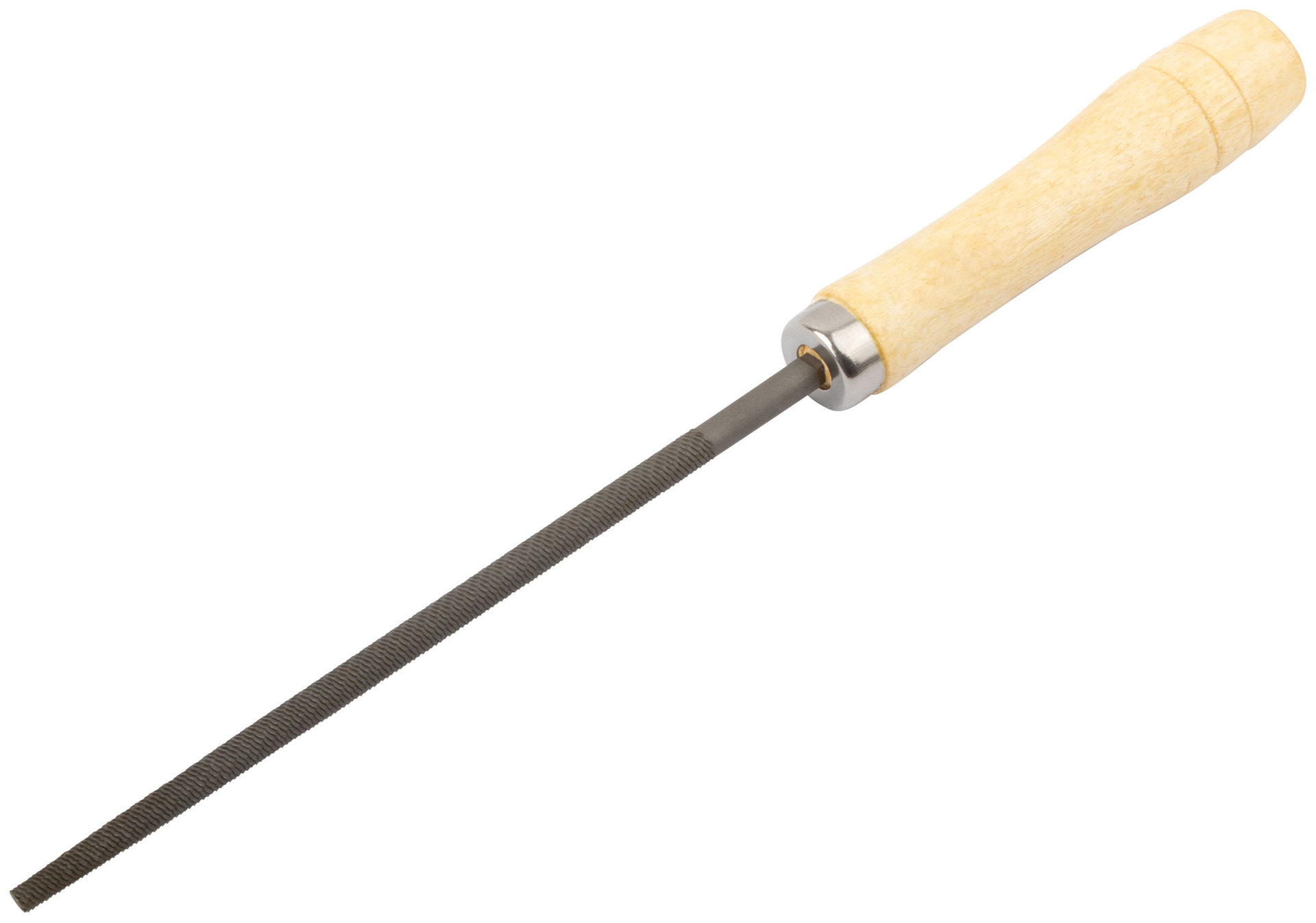 Напильник, деревянная ручка, круглый 150 мм (42503)