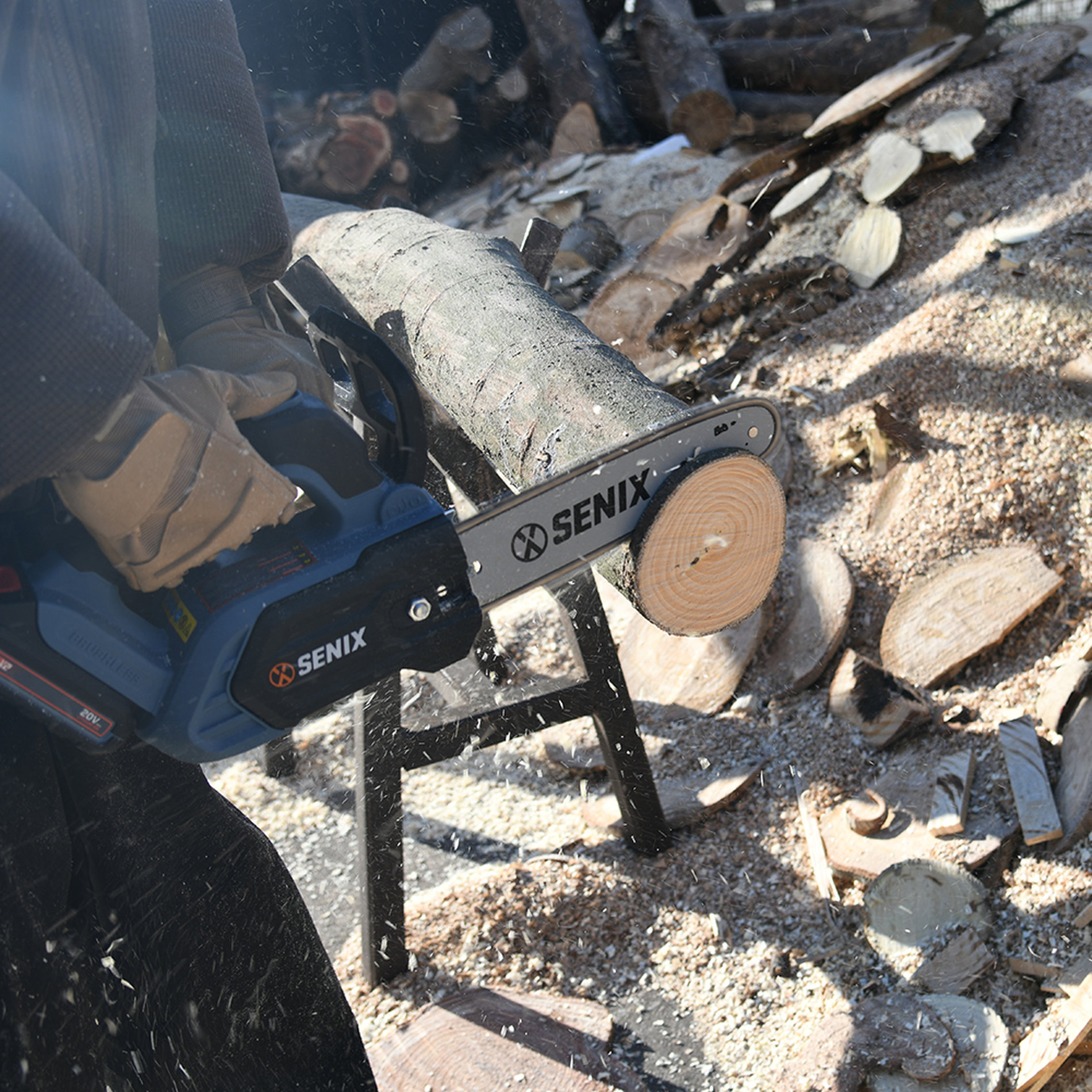 Пила цепная аккумуляторная, серия X2, 20В, 25,5 см (10)