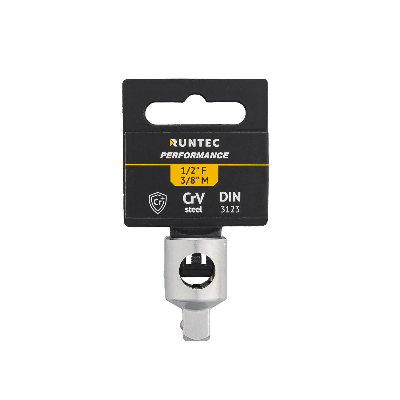 RUNTEC RT-H12A38O Переходник-адаптер с отверстием RUNTEC CrV, 1/2 F - 3/8 M (RT-H12A38O)