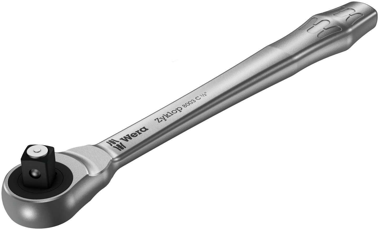 Трещотка 1/2 x 281 мм сдвижной квадрат 76 зубьев Zyklop Metal Push серия 8003 C Wera WE-004063
