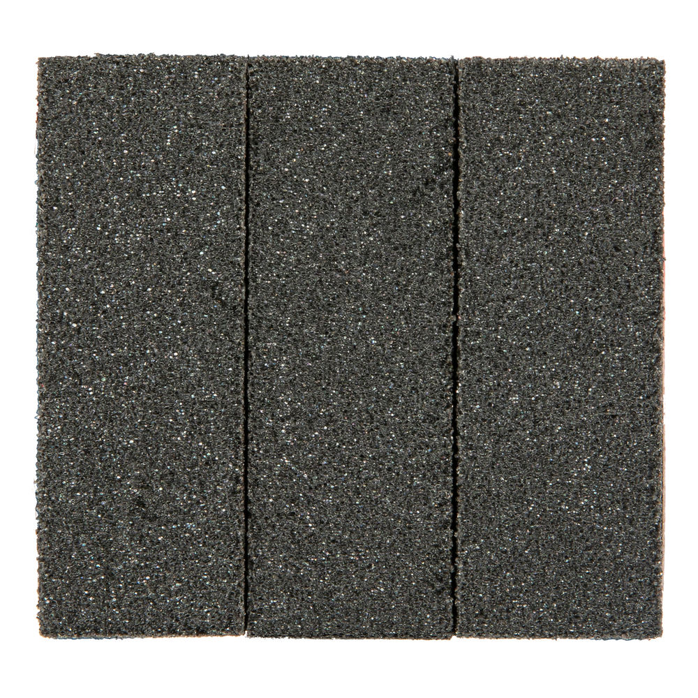 Губка для шлифования, 100 х 70 х 25 мм, мягкая, 3 шт, P 60/80, P 60/100, P 80/120 Matrix (75705)