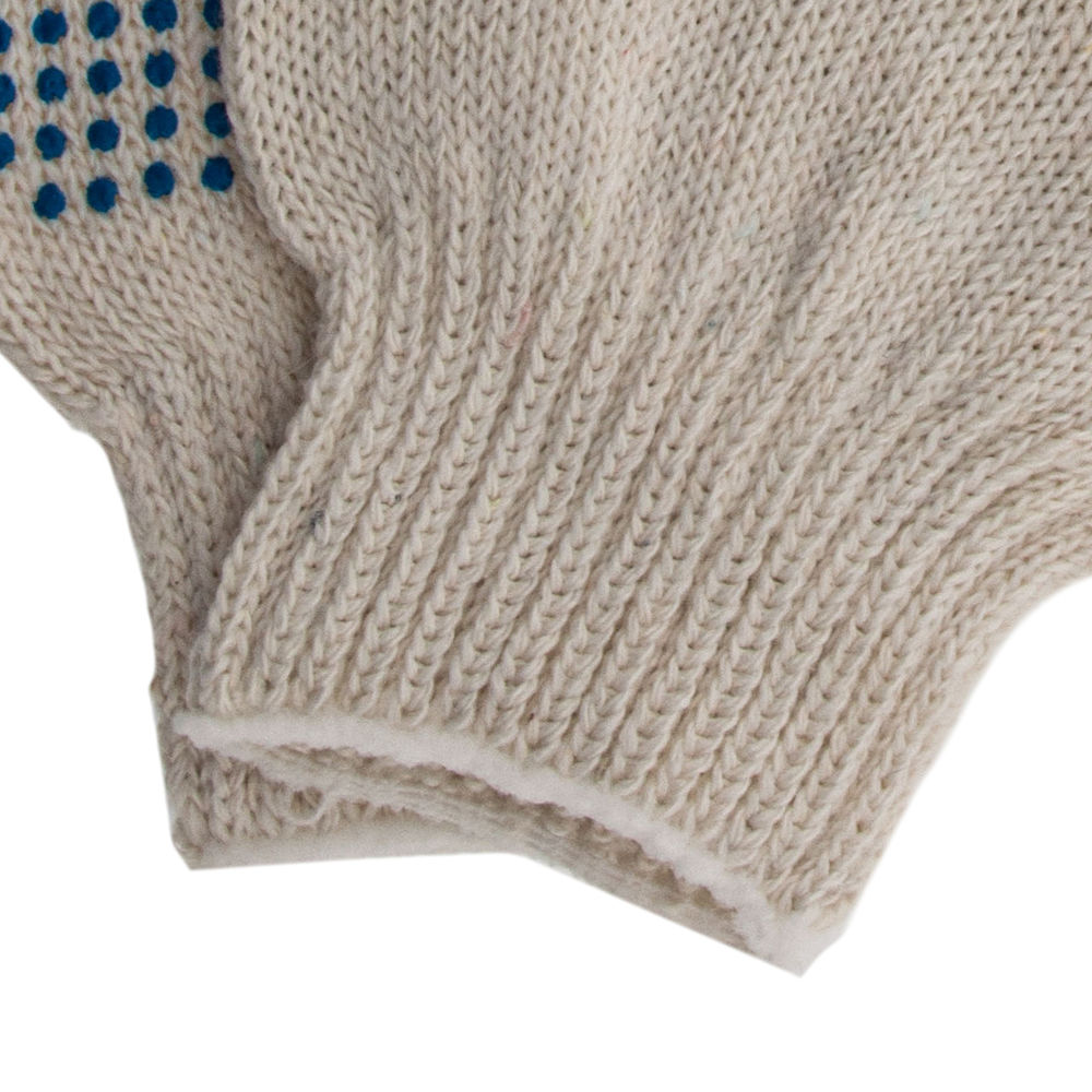 Перчатки х/б, ПВХ покрытие, Точка, 7 класс Сибртех (67703)