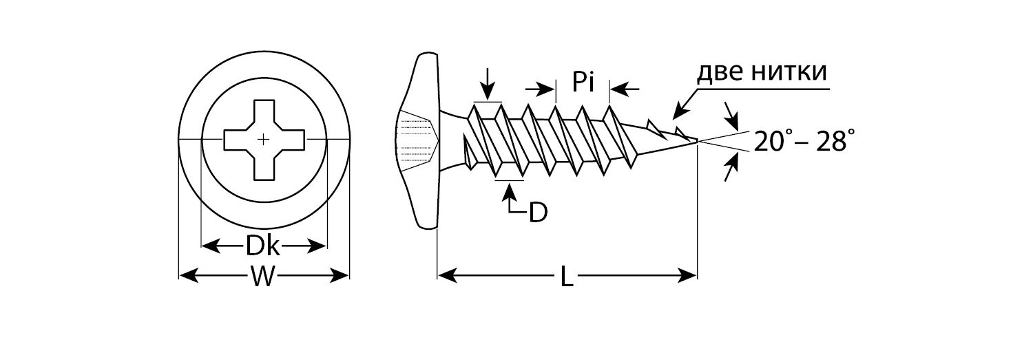 Саморез с пресс-шайбой 76 х 4.2 мм, цинк, 100 шт ЗУБР ПШМ 4-300191-42-076