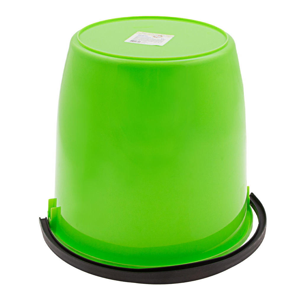 Ведро пластмассовое круглое 13 л, с крышкой, Light Elfe (92940)