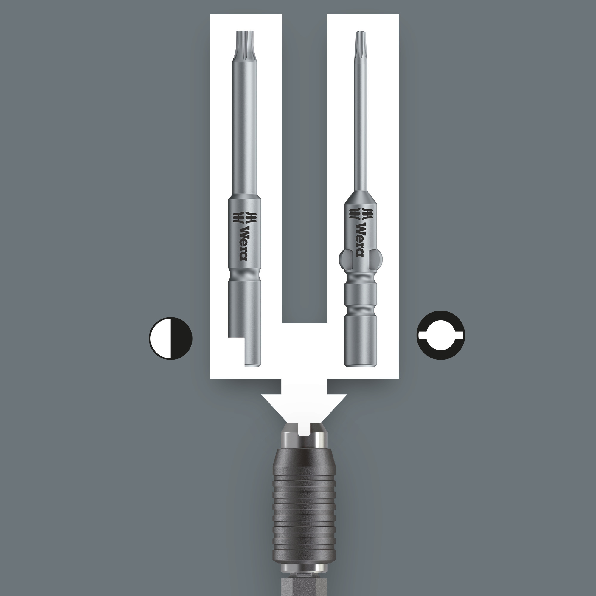 Отвёртка-битодержатель динамометрическая антистатическая 0.02-0.06 Нм Halfmoon/HIOS 4 мм лупа ESD Kraftform Micro серия 1430 Wera WE-074802