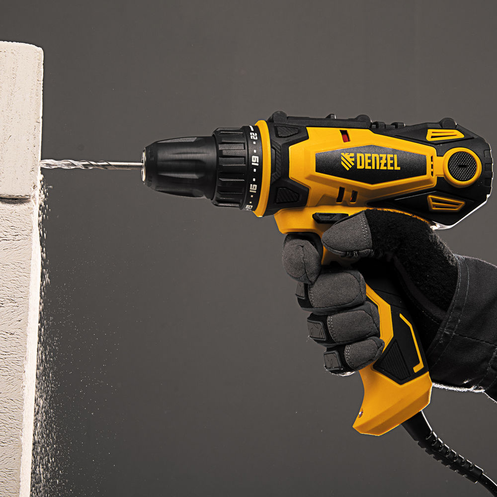 Дрель-шуруповерт сетевая SD-300-10 Denzel (26201)