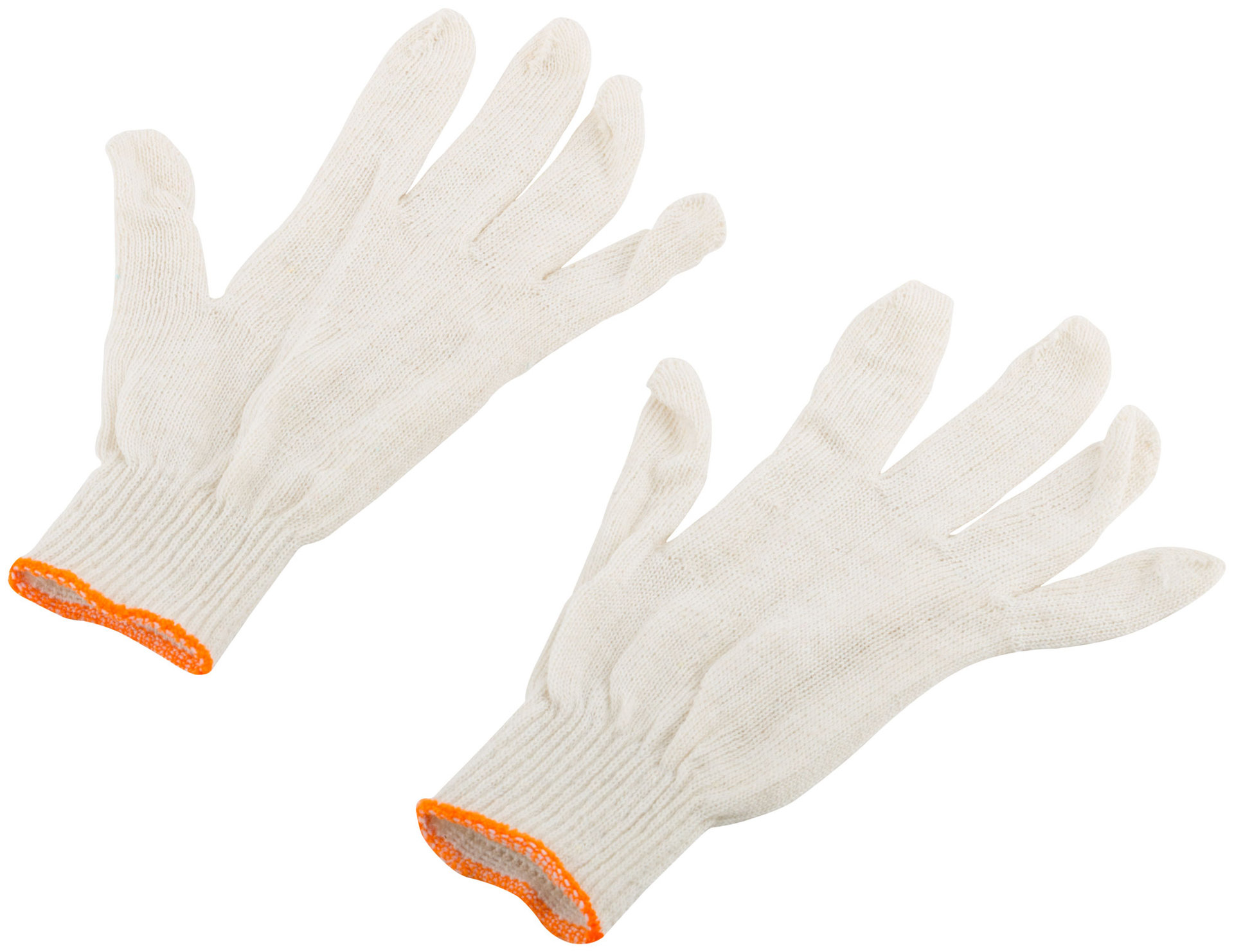 Перчатки вязаные (3 нити), х/б, 10 класс вязки (12486)