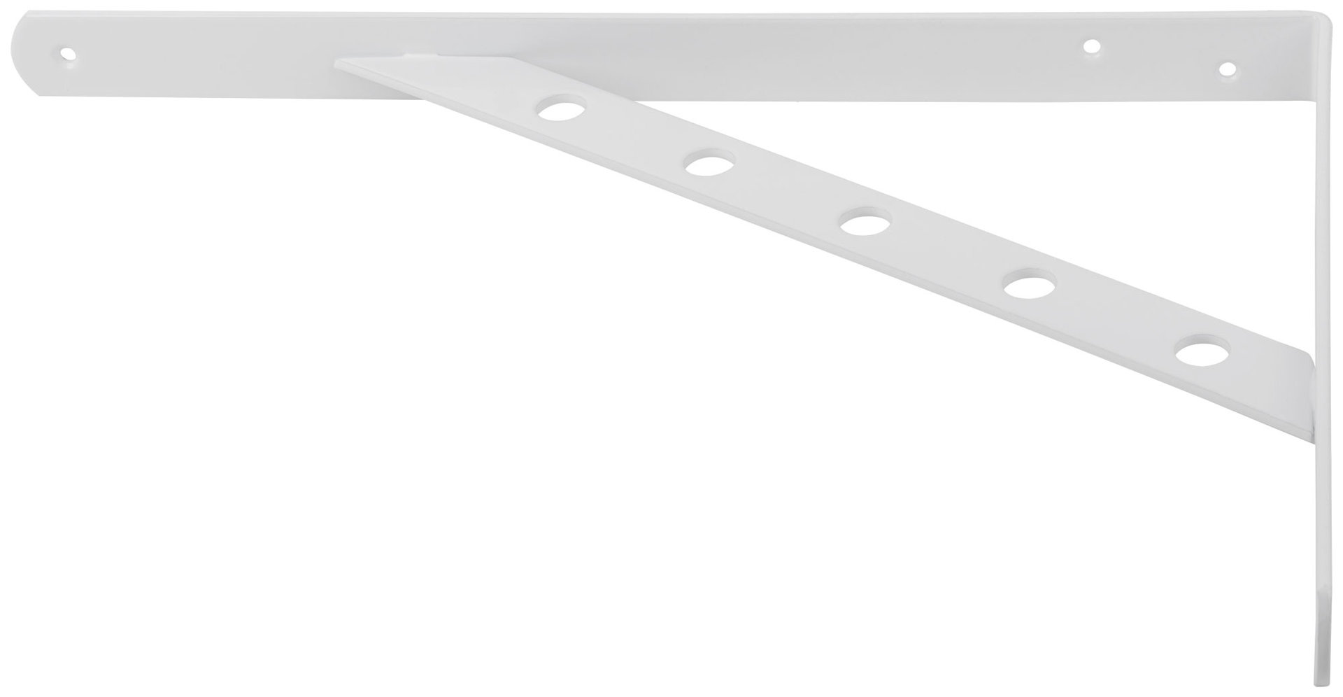 Уголок-кронштейн усиленный белый 350х250 мм (66109)